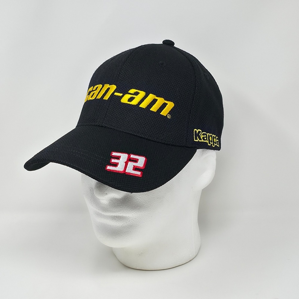 Can Am X Kappa 32 Go Fas Racing Hat Black Yellow Strapback  Baseball Dad Cap